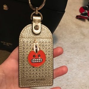 Henri Bendel Luggage Tag Bag Charm With Pin MINT